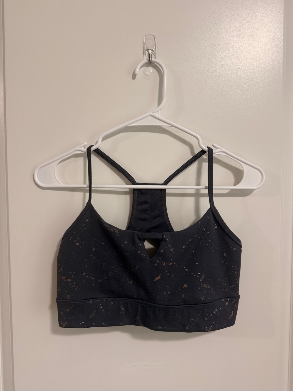 Navy and Rose gold sports bra